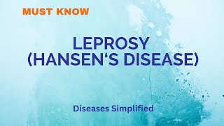 Leprosy Hansens Disease [upl. by Ruffi]