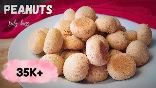 PEANUT COOKIES Sri lankan peanut cookies recipe PEANUTS recipe by Lady boss REC78 [upl. by Eillac]