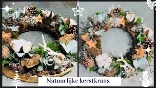 Bijzondere kerstkrans 🎄✨ Kerstbloemstuk 7  Cursus Bloemschikken 197  Carlein Tukkers [upl. by Aseuqram827]