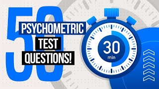 PSYCHOMETRIC TESTS  50 Psychometric Test Practice Questions amp Answers PASS with 100 [upl. by Horvitz]