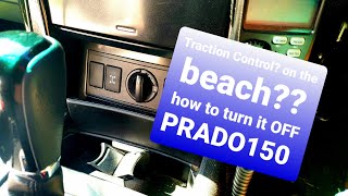 How to turn traction control off Prado 150 and how to place into 4wd low range [upl. by Ssenav]