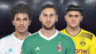 PES 2018 Data Pack 20  New and Updated Faces [upl. by Hu647]