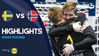 Sweden vs Norway  Highlights  Mens EHF EURO 2022 [upl. by Piscatelli]