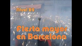 Fiesta mayor en Barcelona Nivel B2 [upl. by Damiano]