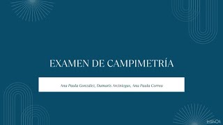 Examen de campimetría [upl. by Jerri]