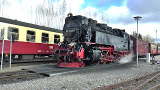 Brockenbahn  Dampfzüge in Schierke [upl. by Yenroc]