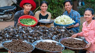 The Meal You Never Made Collecting Mussels in Small River amp Making Mussel Meat Ball in Village [upl. by Atteselrahc]