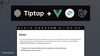 Tiptap Editor with Vuejs Tailwind CSS and Laravel [upl. by Webster]