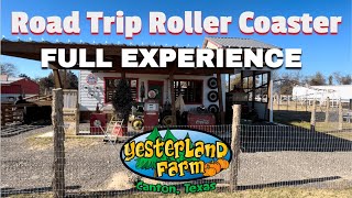 Road Trip Roller Coaster POV  Queue at YesterLand Farm Canton TX [upl. by Alroi]