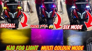 How to install Fog Light on Ntorq 125 😍  Police Light Install In Ntorq 125 👍💥  HJG Fog Light 🚨 [upl. by Aved]