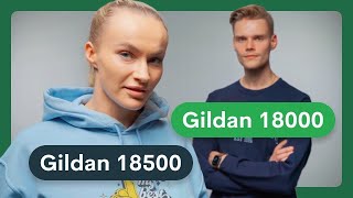 Which is Better Gildan 18000 Sweatshirt vs Gildan 18500 Hoodie Review [upl. by Gombosi]