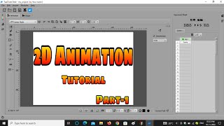 2D Animation tutorialpart 1For beginnersTupitube animation tutorial [upl. by Gabel]