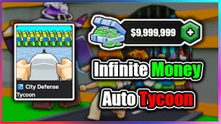 💸OP City Defense Tycoon Script  Infinite Money  Auto Tycoon [upl. by Bjorn]