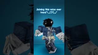 ✨voice oversong voice over•kinda latefypシ゚viral trend voiceover roblox singing [upl. by Hartnett]