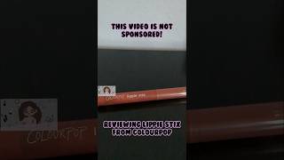 Reviewing Lippie stix from colourpopcosmetics lippie viralvideo review makeup pink trending [upl. by Uzzial182]