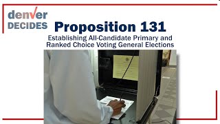 Proposition 131  Establishing AllCandidate Primary and Ranked Choice Voting General Elections [upl. by Piero]