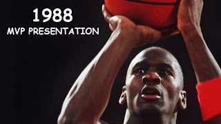 MICHAEL JORDAN 1988 MVP PRESENTATION quotrarequot [upl. by Euqcaj26]