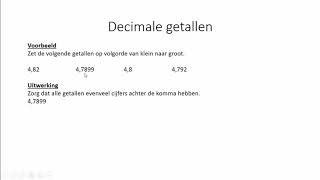 Decimale getallen 1 HAVOVWO amp 1 VWO [upl. by Noillid]