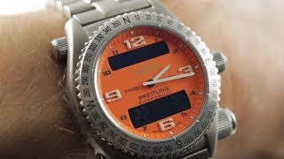 Breitling Emergency Rescue Beacon E5632110O002 Breitling Watch Review [upl. by Earahc]