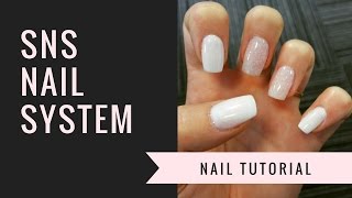 SNS Nail Tutorial  Natural Nails  jiannajay [upl. by Cate264]