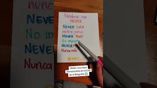 Palabras con never en inglés 🤩shorts inglés [upl. by Heti291]