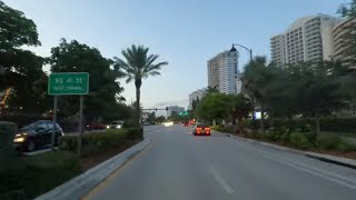 4K City Tour Fort Lauderdale North Ocean Drive A1A [upl. by Rosenbaum622]