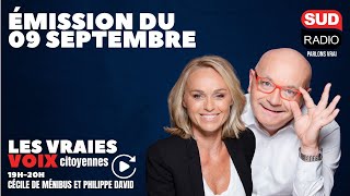 Les Vraies Voix Citoyennes  Émission du 09 septembre [upl. by Enelhtak]