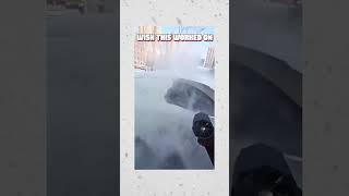 Snow Blowing snow snowblowing christmas winter winterseason fan satisfying shorts [upl. by Sihtam]