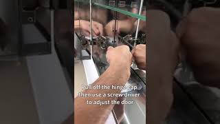 How to adjust hinges to align the mirror cabinets door perfectly [upl. by Morgun]