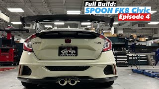 Full Spoon FK8 CTR Catalog Build  Spoon Carbon Bumpers and Mirror Paint and Refinish Episode 4 [upl. by Anuala]