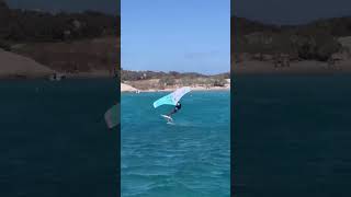 Winging in the Cyclades 🇬🇷 wingfoil foiling watersport foiling loyaltothefoil greece sail [upl. by Harutak]