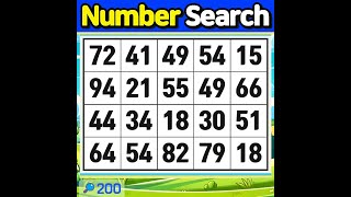 Number Match If you found all that out you’re a genius【Memory  brain game  Quiz 】200 [upl. by Rufus]