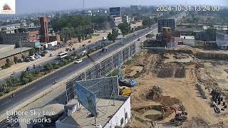 LIVE  Shoring Works  Construction Stream Lahore Sky By OZ Developers [upl. by Elka662]