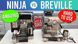 Ninja Luxe Cafe ES601 vs Breville Barista Express BES870XL Espresso Machine COMPARISON Who Wins [upl. by Nnaylime]