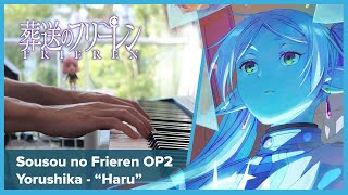 Sousou no Frieren OP2  quotHaruquot  Piano Cover Full version  Yorushika [upl. by Jerrylee]