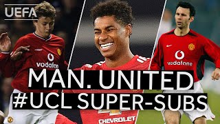 RASHFORD SOLSKJÆR GIGGS Man United UCL SuperSubs [upl. by Kalbli]