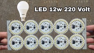 LED 220 v0lt 12 watt Led Bulb Repair [upl. by Hsirap]