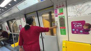 Ride on MRT on brown line to Bayshore in Singapore 2024 [upl. by Itsuj270]