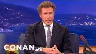 Will Ferrell Enjoys Wearing Ladies Sunglasses  CONAN on TBS [upl. by Auqinat]