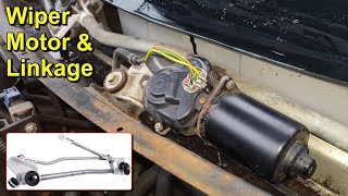 Wiper Motor and Linkage Removal and Refitting  Nissan Micra K12 [upl. by Perlman]