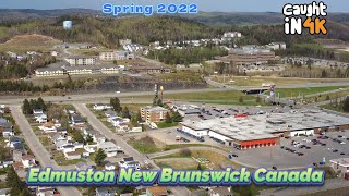 Edmundston New Brunswick Canada Aerial View [upl. by Einnus]