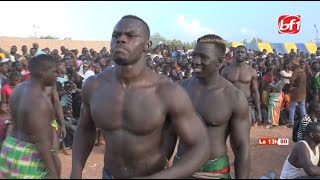 Des lutteurs Sénégalais Ivoiriens Togolais Nigériens et Burkinabè dans lArène [upl. by Vogel70]