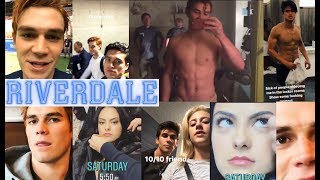 RIVERDALE SNAPS KJ AND CHARLES SHIRTLESS amp FOOTBALL amp SEASON 2 BEHIND SCENES [upl. by Aurelia]