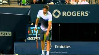 Federer Vs Cilic Toronto 2014 Highlights  Part  1 [upl. by Nolos]