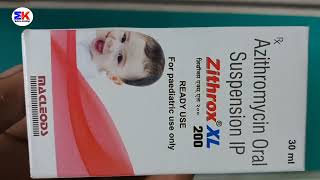 Zithrox XL 200 Syrup  Azithromycin Syrup  Zithrox XL 200mg Syrup Uses Benefits Dosage Reviews [upl. by Nennarb]