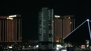 T minus 6 video minutes prior to Tropicana Casino Towers implosions in Las Vegas Nevada 2024 in 4K [upl. by Neddra]