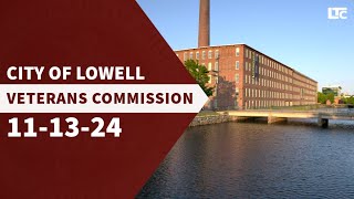 Lowell Veterans Commission  November 13 2024 [upl. by Reddin]