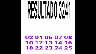 RESULTADO DA LOTOFACIL 3241 [upl. by Nollad507]