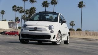 2013 Fiat 500 Abarth Convertible First Drive amp Review [upl. by Rior]