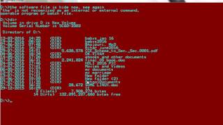 How to Hide Files Using ATTRIB Command in MS DOS [upl. by Aham106]